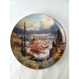 The Danbury Mint Where Eagles Soar by Rudi Reichardt  Decorative Plate 8"